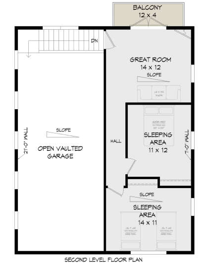 Second Floor for House Plan #940-00662