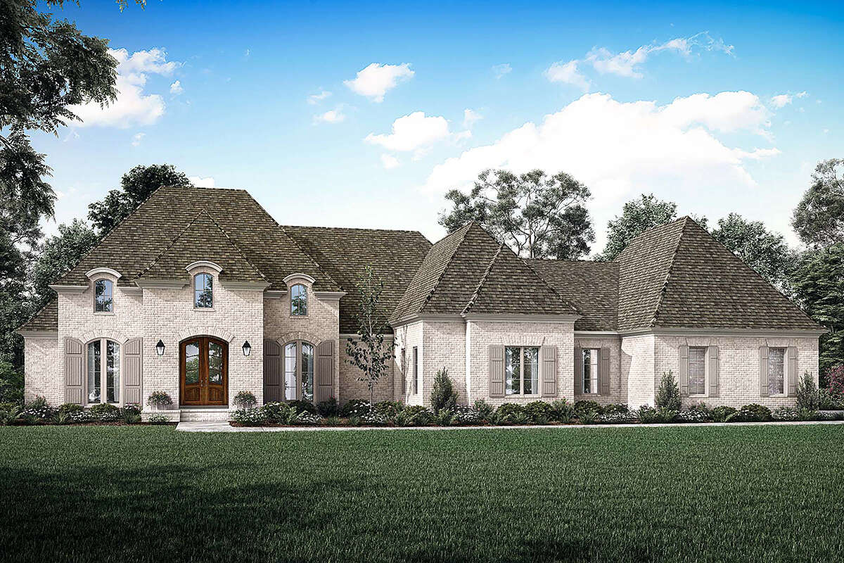 Illustration of French Country Mansion Design