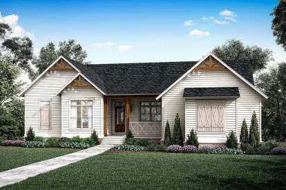Modern Farmhouse House Plan #5995-00019 Elevation Photo