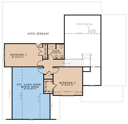 Second Floor for House Plan #8318-00302