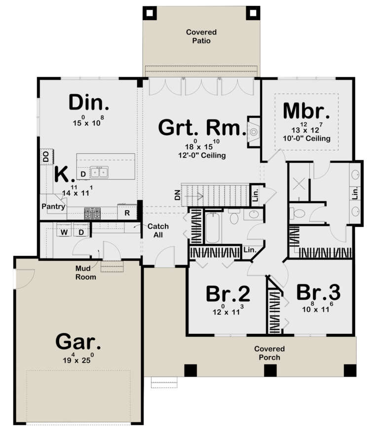 House Plan House Plan #27998 Drawing 1