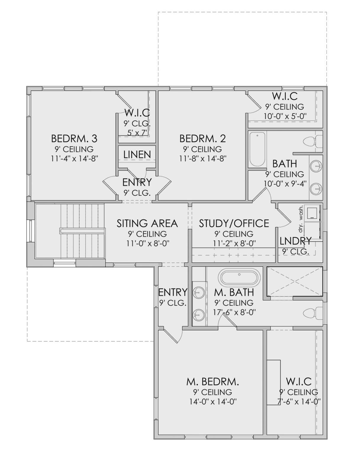 Second Floor for House Plan #6422-00002