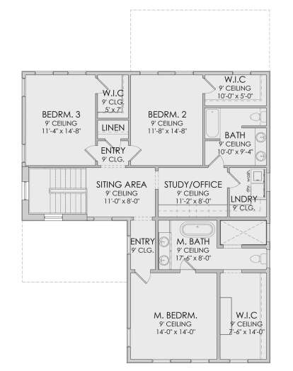 Second Floor for House Plan #6422-00002