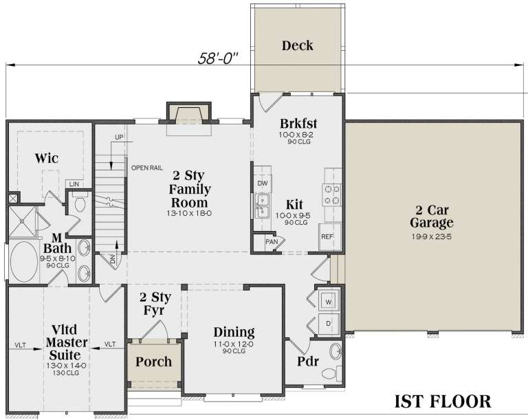 House Plan House Plan #28 Drawing 1
