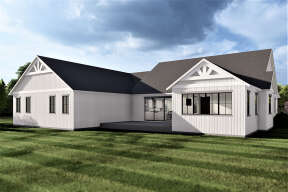 Modern Farmhouse House Plan #6422-00003 Elevation Photo