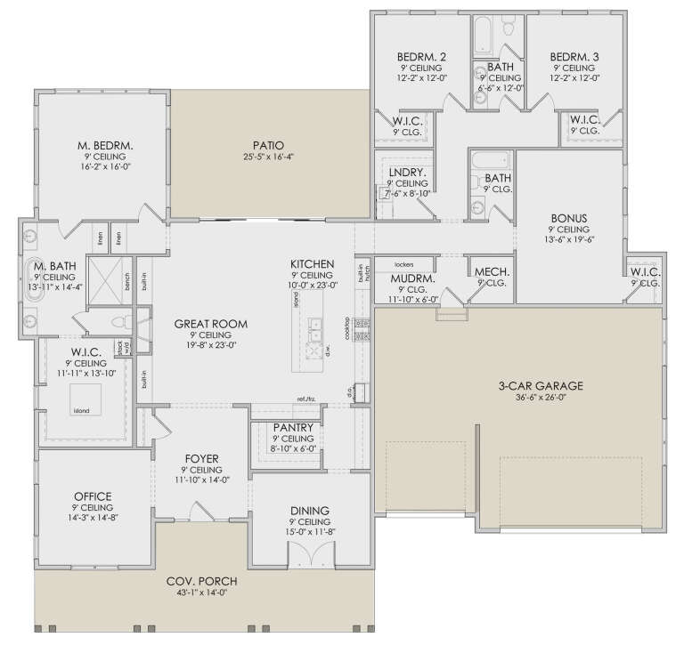 House Plan House Plan #28000 Drawing 1