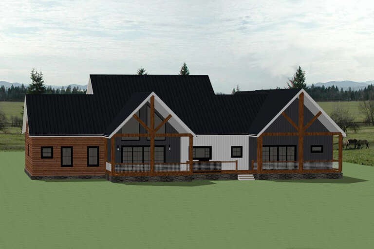 Modern Farmhouse House Plan #6849-00134 Elevation Photo