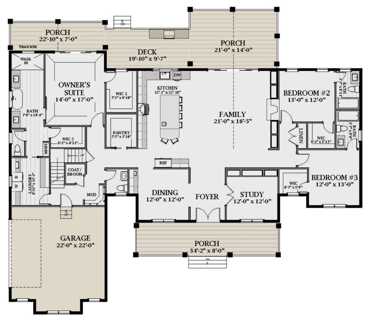 Main Floor  for House Plan #6849-00134