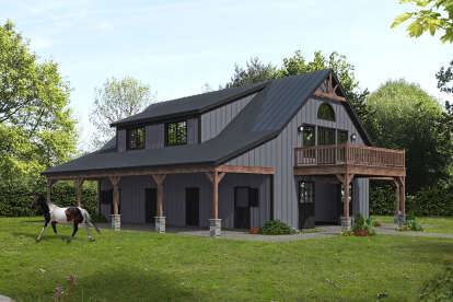 Barn House Plan #940-00663 Elevation Photo