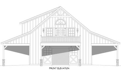 Barn House Plan #940-00663 Elevation Photo