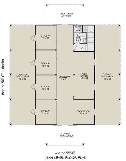 First Floor for House Plan #940-00663