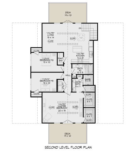 Second Floor for House Plan #940-00663