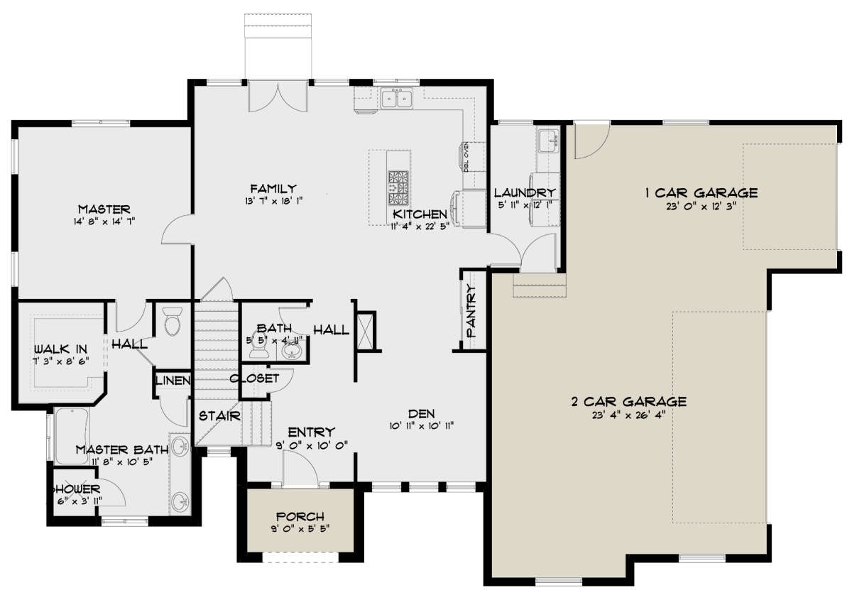 Main Floor  for House Plan #2802-00185