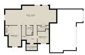 Basement for House Plan #2802-00185
