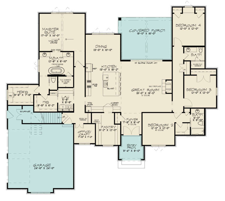 House Plan House Plan #28004 Drawing 1