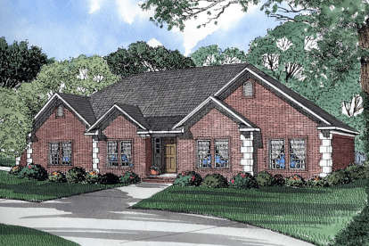 3 Bed, 2 Bath, 2092 Square Foot House Plan - #110-00016