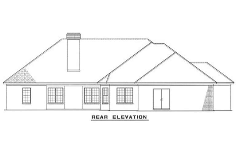 Traditional House Plan #110-00016 Elevation Photo
