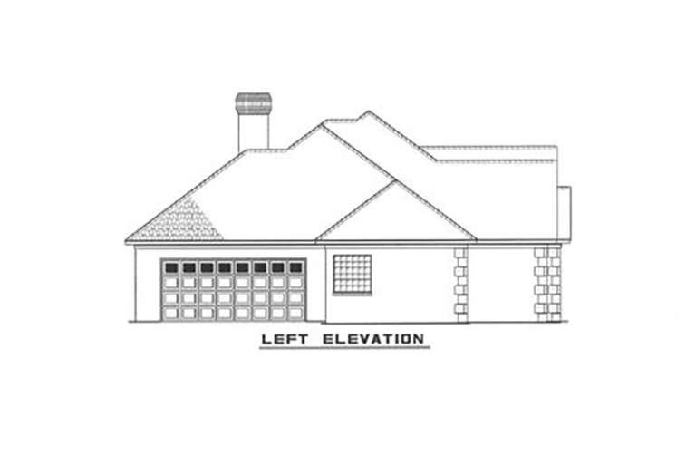 Traditional House Plan #110-00016 Elevation Photo