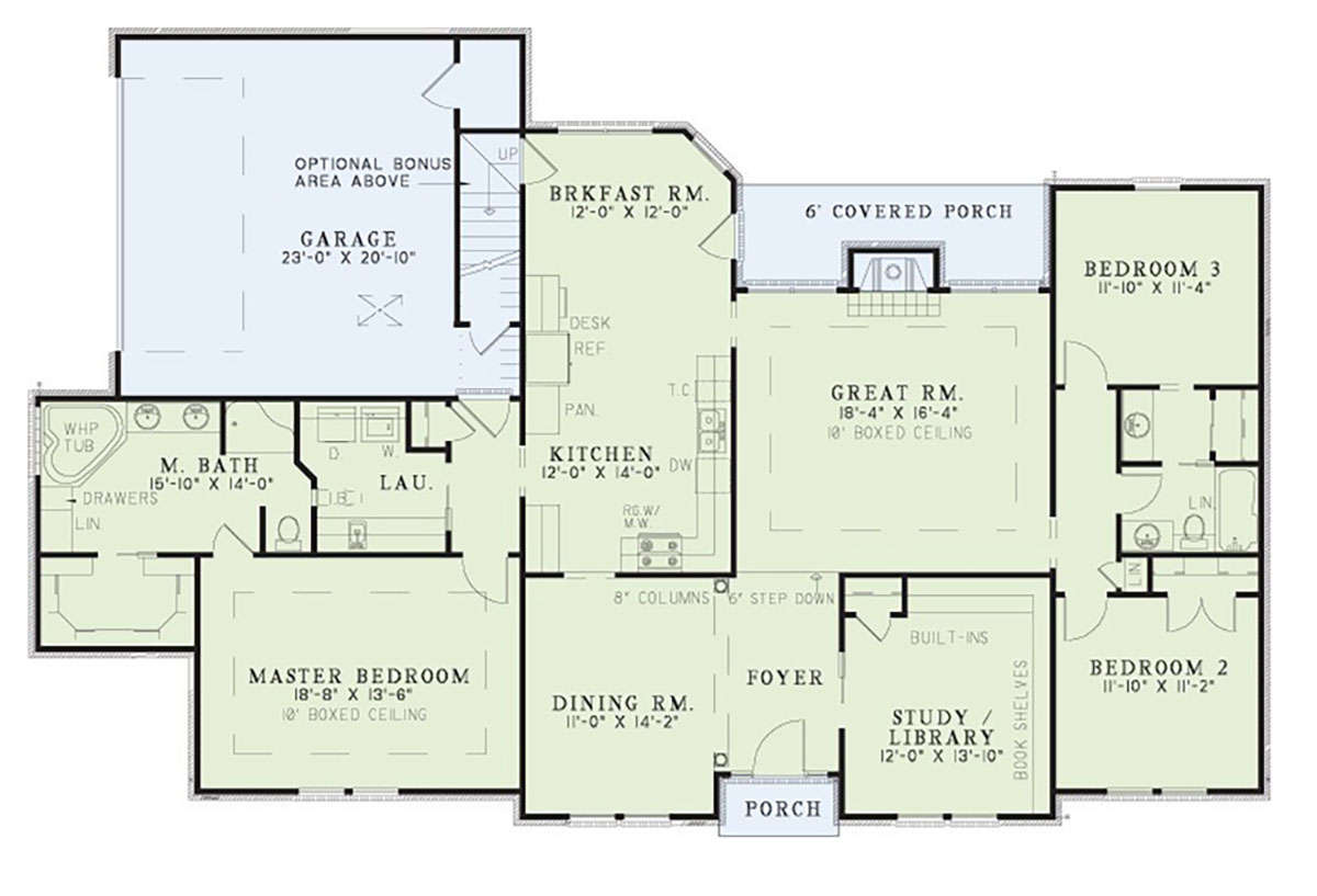 Main Floor for House Plan #110-00016
