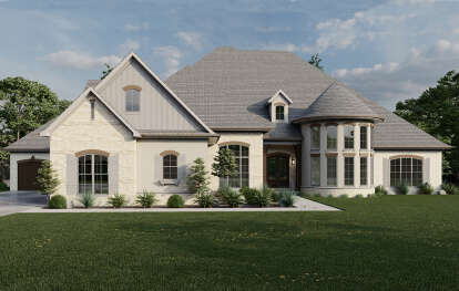 European House Plan #8318-00305 Elevation Photo