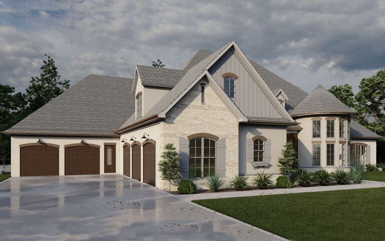 European House Plan #8318-00305 Elevation Photo