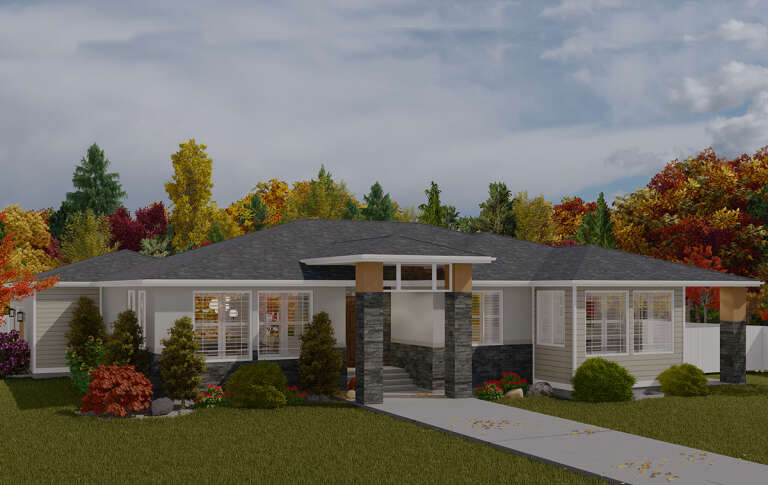 Traditional House Plan #2802-00186 Elevation Photo