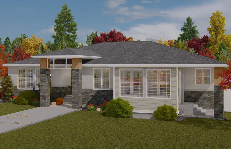 Traditional House Plan #2802-00186 Elevation Photo