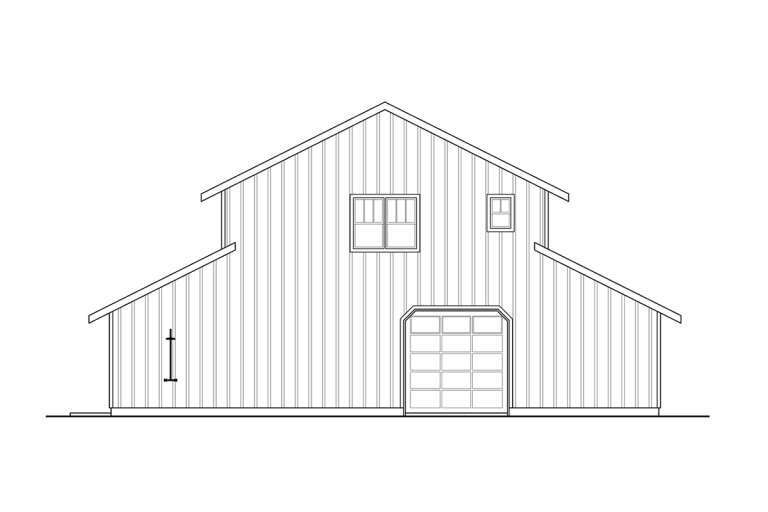 Barn House Plan #035-01033 Elevation Photo