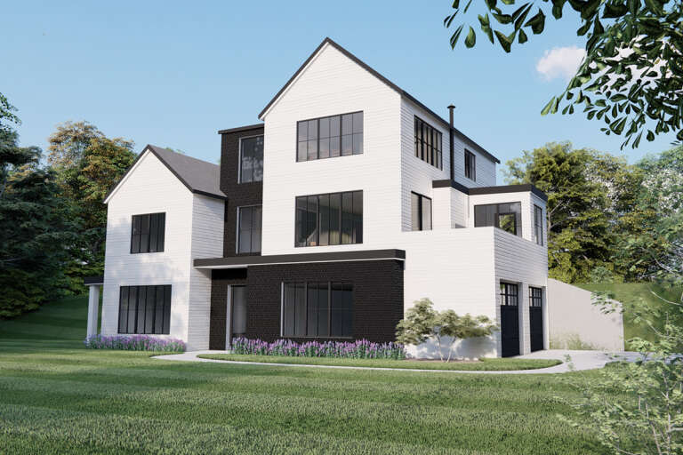 Modern House Plan #6422-00004 Elevation Photo
