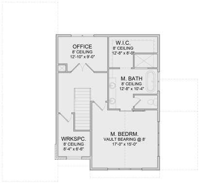 Second Floor for House Plan #6422-00004
