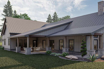 Barn House Plan #963-00695 Elevation Photo