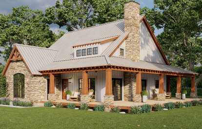 Farmhouse House Plan #8318-00306 Elevation Photo