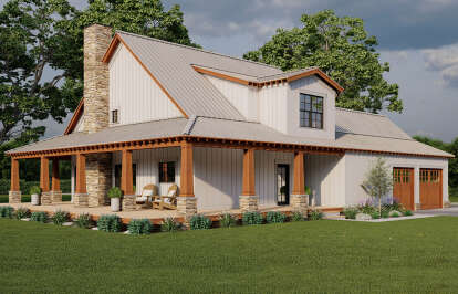 Farmhouse House Plan #8318-00306 Elevation Photo