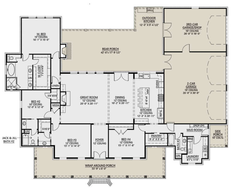 House Plan House Plan #28019 Drawing 1