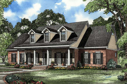 5 Bed, 3 Bath, 2698 Square Foot House Plan - #110-00017
