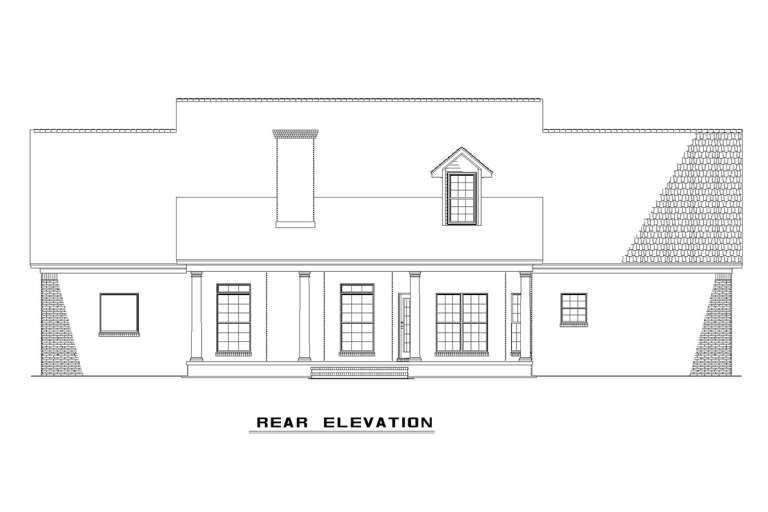 Traditional House Plan #110-00017 Elevation Photo