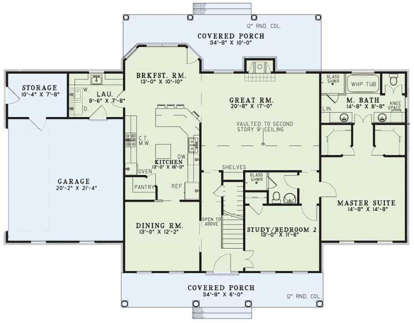 Main Floor for House Plan #110-00017
