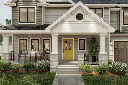 Craftsman House Plan #963-00696 Elevation Photo