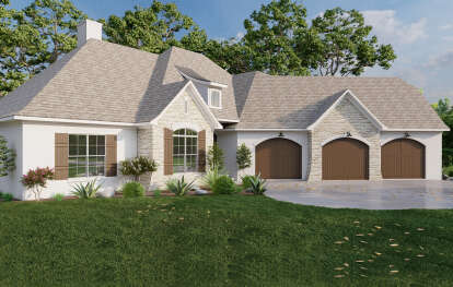 French Country House Plan #8318-00307 Elevation Photo