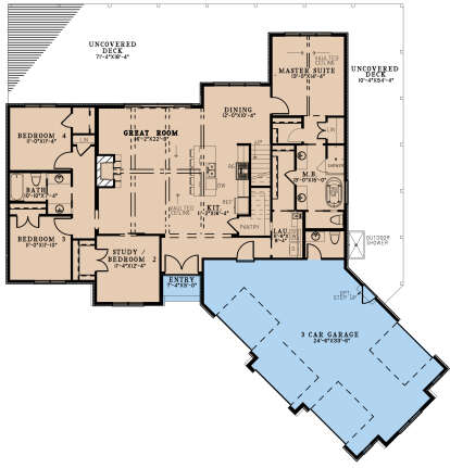 Main Floor  for House Plan #8318-00307