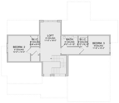 Second Floor for House Plan #6422-00005