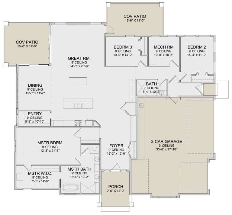 House Plan House Plan #28023 Drawing 1