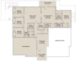 Walkout Basement for House Plan #6422-00006