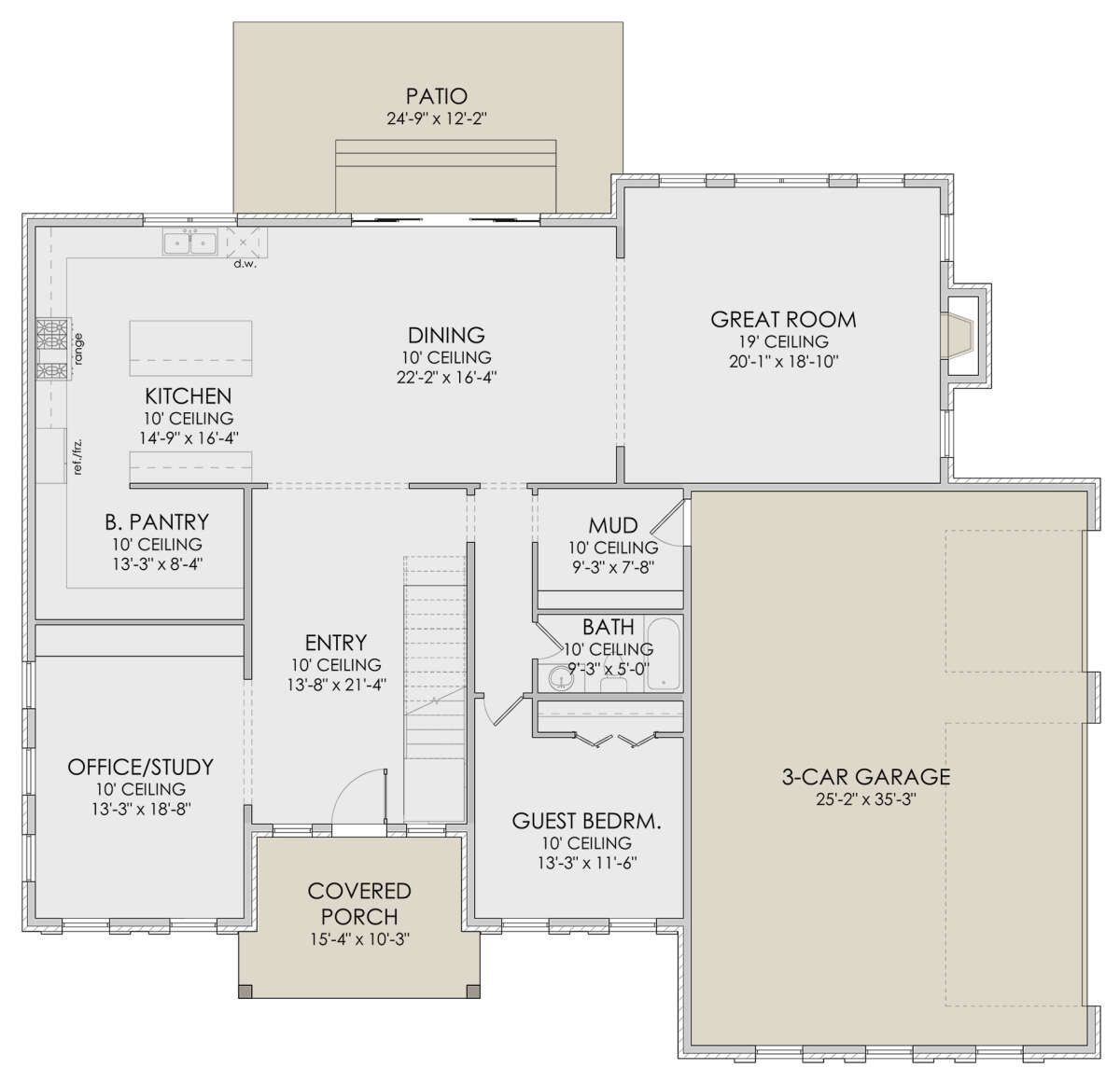 Southern Plan 4 012 Square Feet 4 Bedrooms 3 Bathrooms 6422 Southern Plan 4 012 Square Feet 4 Bedrooms 3 Bathrooms 6422