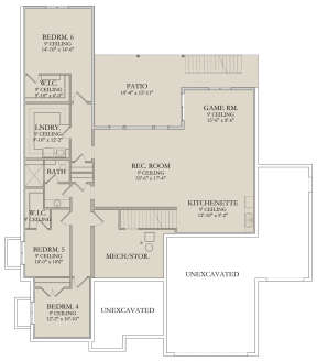 Walkout Basement for House Plan #6422-00008