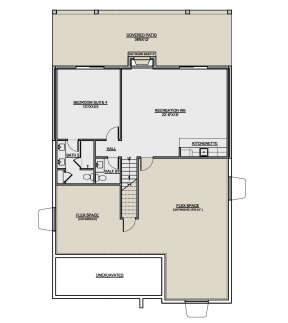 Basement for House Plan #7306-00039