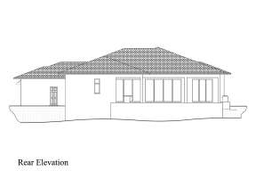 Contemporary House Plan #207-00105 Elevation Photo