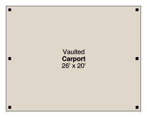 Carport for House Plan #035-01035