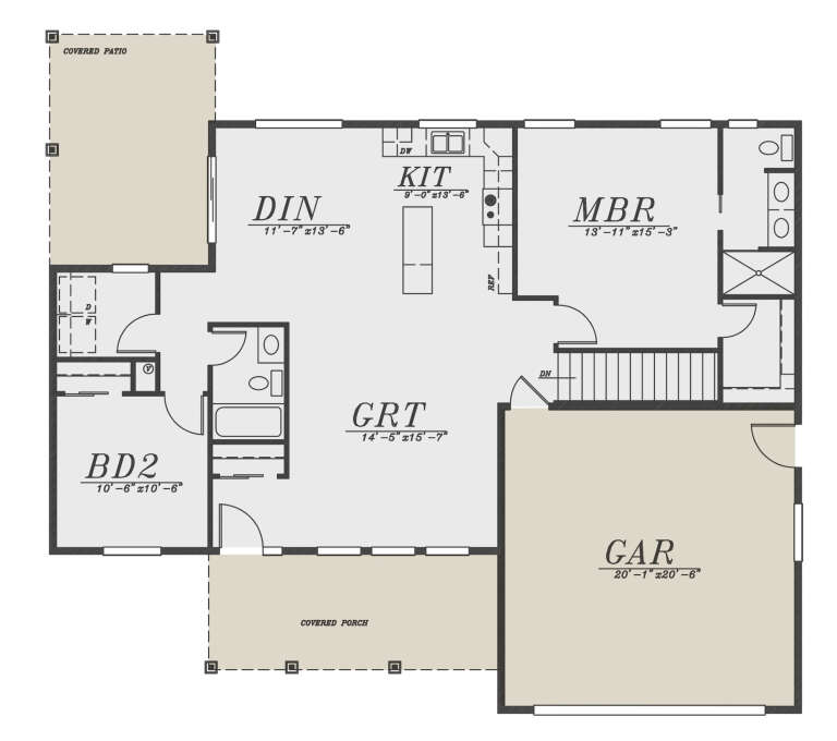 House Plan House Plan #28037 Drawing 1