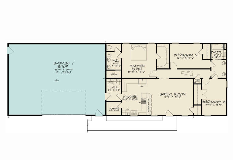 House Plan House Plan #28039 Drawing 1